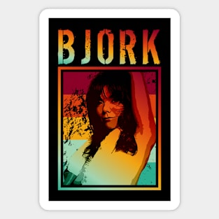 BJORK | Retro poster Magnet